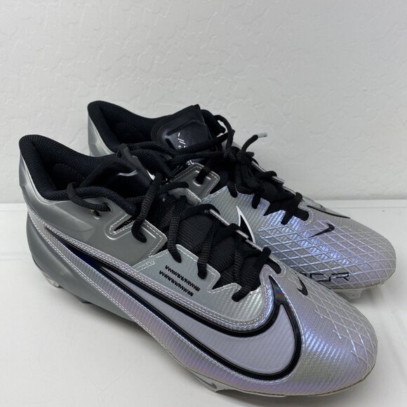 Nike Vapor Edge Elite 360 Football Cleats Men\'s Size 10 Grey Black DA5457-002 main image 4